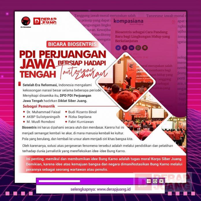 Bicara Biosentris PDI Perjuangan Jawa Tengah Bersiap Hadapi Tantangan Zaman