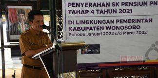 Bupati Afif Berikan Pesan Kepada PNS Purna Tugas