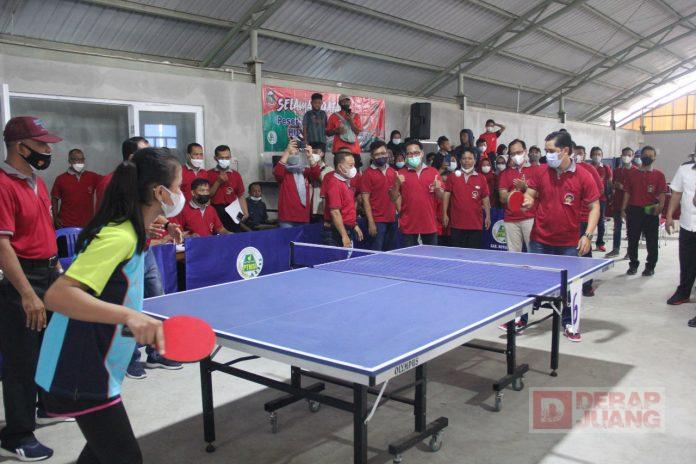 Cari Bibit Unggul, Marsono Selenggarakan Lomba Tenis Meja