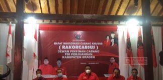 DPC PDI Perjuangan Sragen Menggelar Rakorcabsus
