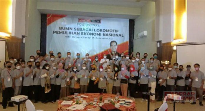 Diskusi Bareng Pelaku UMKM Cilacap, Adisatrya Paparkan Pentingnya Peran BUMN di Masyarakat