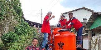 Dropping Air Bersih, Bentuk Kepedulian Satgas Temanggung