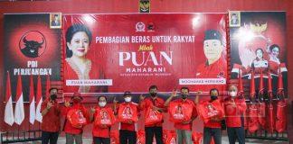 Gelar Reses, Mas Vino Serahkan Bantuan Beras Aspirasi dari Mbak Puan