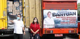 Hendi Berangkatkan Bantuan Tangani Erupsi Gunung Semeru