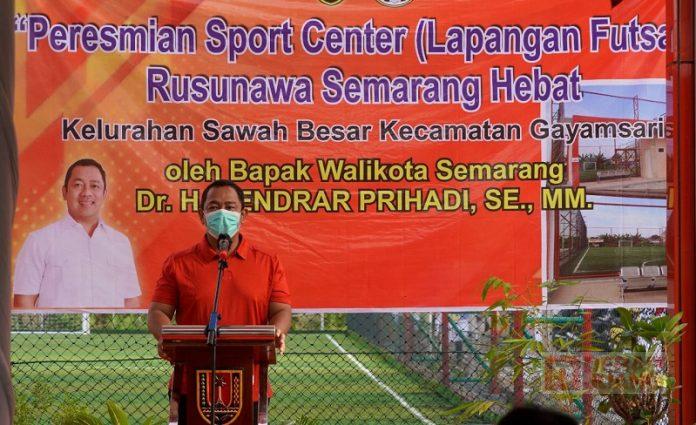 Hendi Resmikan Sport Center di Tengah Rusunawa