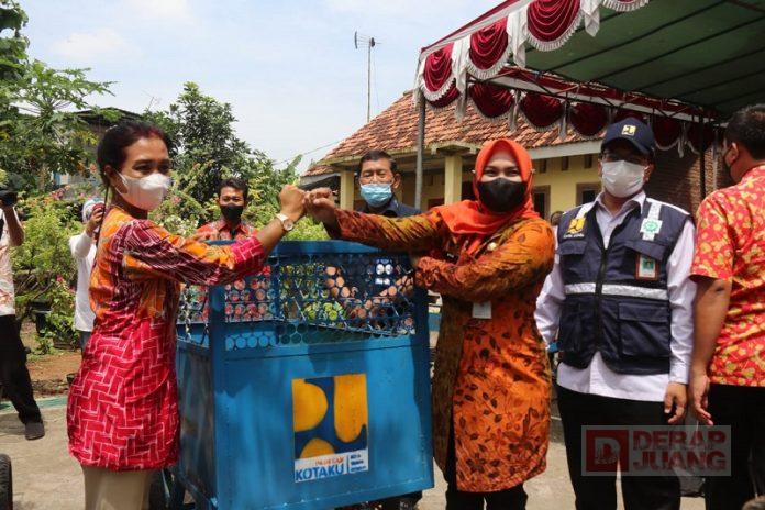 Mbak Etik Apresiasi Program Kotaku Blora 2021 di Desa Tegalgunung