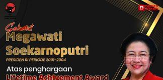 Megawati Soekarnoputri Terima Penghargaan Lifetime Achievement Award
