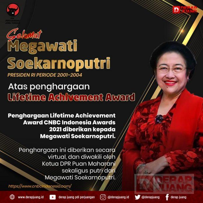 Megawati Soekarnoputri Terima Penghargaan Lifetime Achievement Award