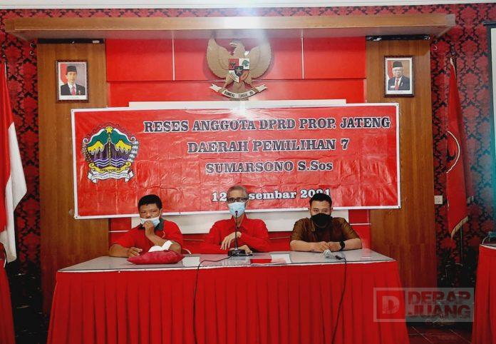 Melalui Reses, Sumarsono Berikan Pendidikan Politik Kepada Kader Muda Partai