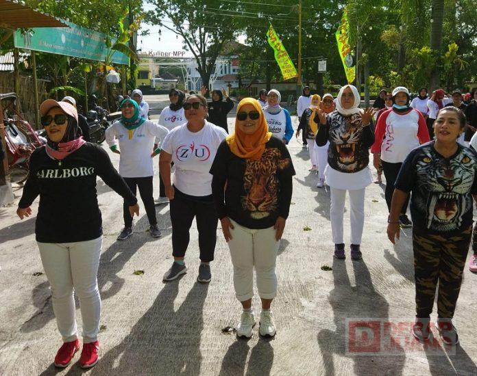Melalui Senam, Heti Purwani Ajak Kader Partai Bugarkan Tubuh