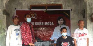 Melalui Suparno, Mbak Casytha Serahkan Bantuan Kursi Roda