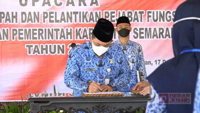 Ngesti Nugraha Lantik Pejabat Fungsional Pemkab Semarang