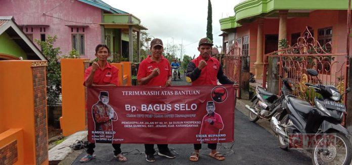 PAC Jenawi Kawal Bantuan Pengaspalan Aspirasi dari Bagus Selo