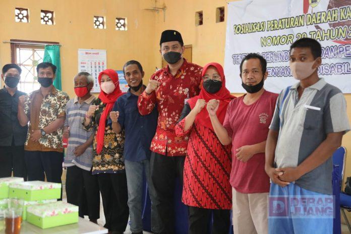 Peduli Kaum Disabilitas, Hamenang Wajar Ismoyo Berikan Santunan