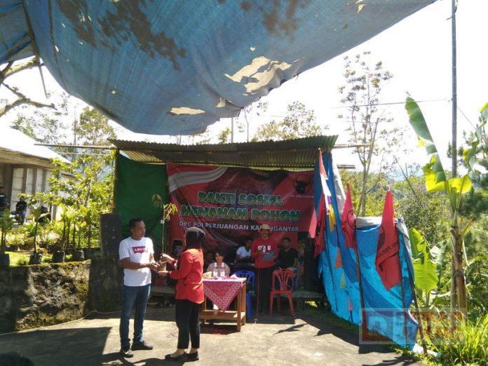 Peduli Lingkungan, DPC PDI Perjuangan Karanganyar Laksanakan Tanam Pohon