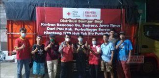 Peduli Semeru, PMI Purbalingga Kirim Bantuan untuk Korban Erupsi