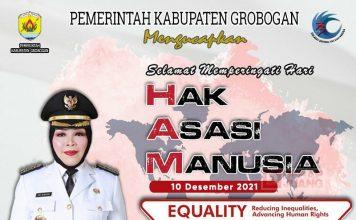 Peringati HAM, Bupati Grobogan Tekankan Aksi Nyata Bagi Anak Muda