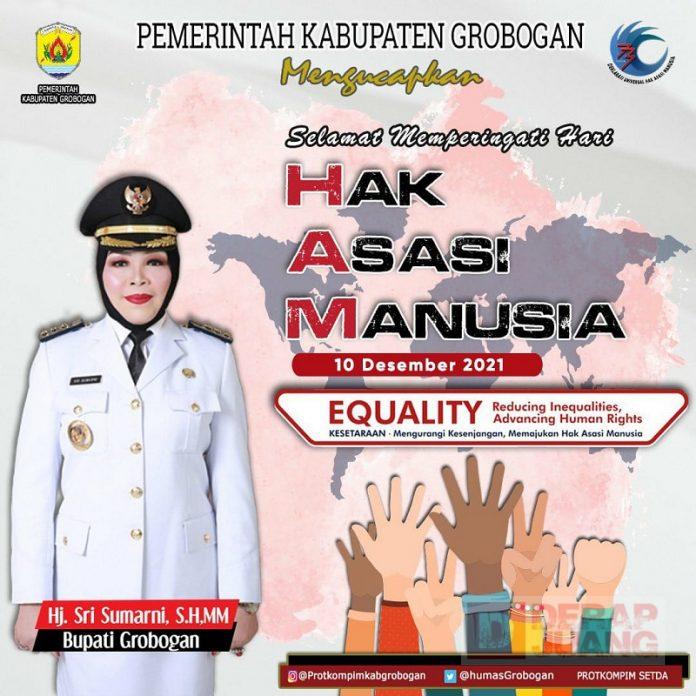 Peringati HAM, Bupati Grobogan Tekankan Aksi Nyata Bagi Anak Muda