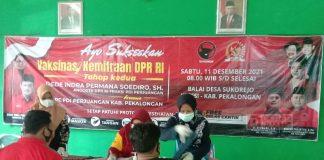 Semangat Gotong Royong Kader Banteng Pekalongan Dukung Herd Immunity