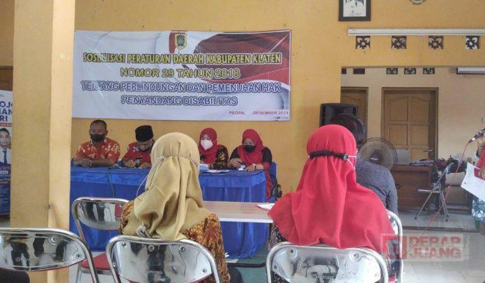 Sosialisasi Perda, Hartanti Ingatkan Hak Penyandang Disabilitas