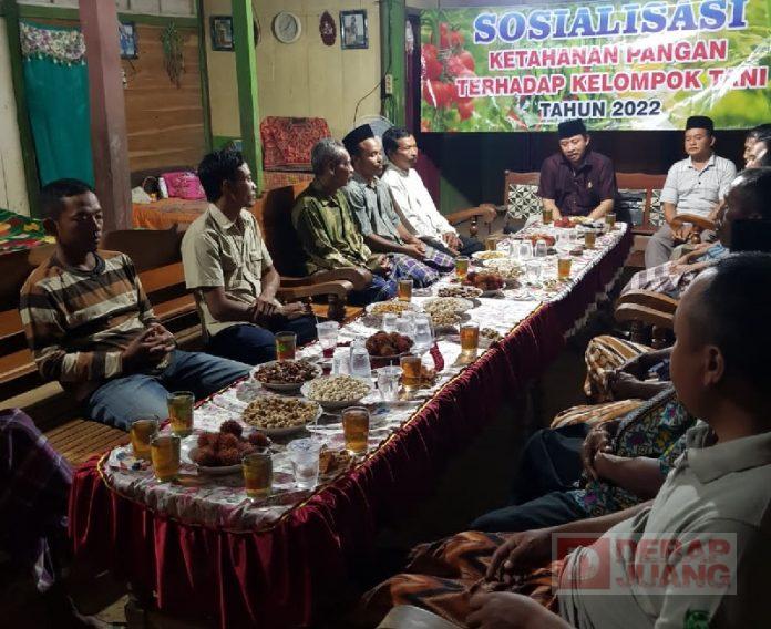 Anif Mahmudi Sosialisasi Ketahanan Pangan kepada Petani