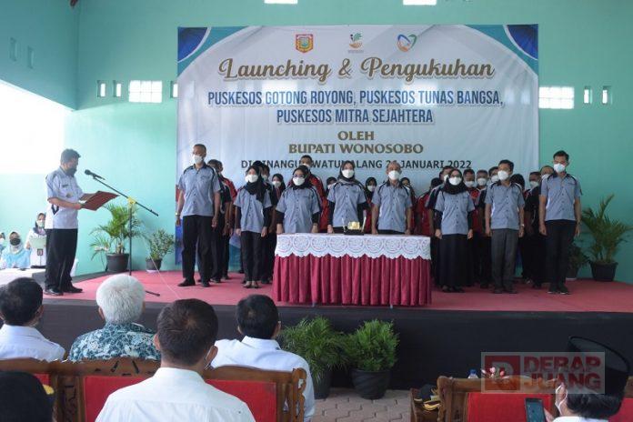 Atasi Masalah Sosial, Bupati Wonosobo Launching PUSKESOS