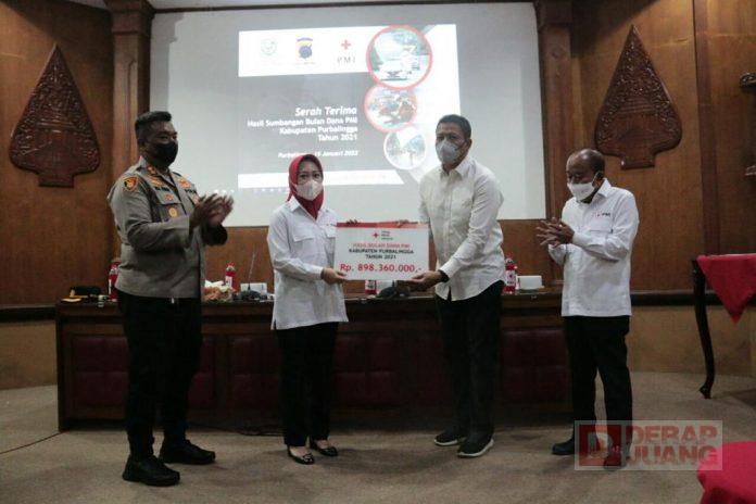 Bupati Tiwi Perolehan Bulan Dana PMI 2021 Naik 13,03 Persen