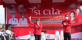 DPC PDI Perjuangan Kebumen Sukses Gelar Senam Massal