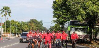 Gowes Sehat DPC PDI Perjuangan Karanganyar