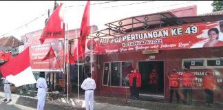 HUT Partai, Komunitas Juang Kota Tegal Kibarkan Merah Putih