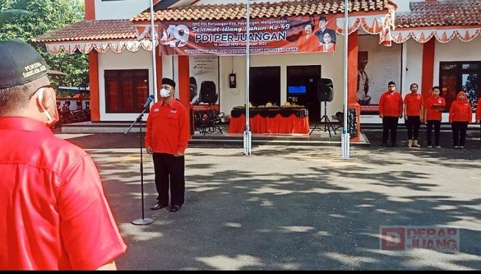 HUT Partai, Riswadi Kita Harus Kompak Satu Komando, Tegak Lurus Instruksi Partai (2)