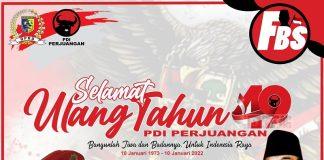 Harlah Partai, Slamet: PDI Perjuangan Menangis dan Tertawa Bersama Rakyat