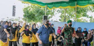 Jaga Kebugaran, Rober Gelar Senam Pagi Bersama