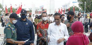 Mas Hendi Dampingi Presiden Jokowi Resmikan Pasar Johar