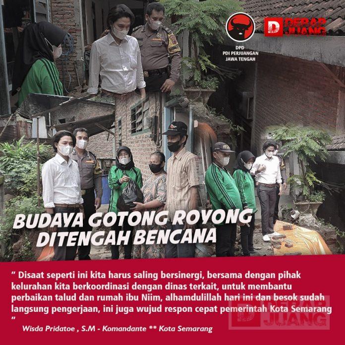 Menyikapi Bencana Musim Penghujan, Wisda Saatnya Terapkan Gotong Royong