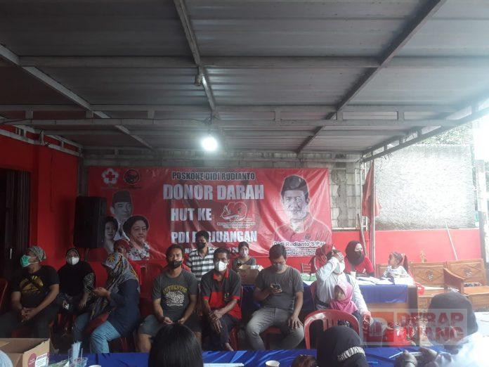 Meriahkan HUT Partai, Didi Rudianto Gelar Donor Darah di Kecamatan Kalibagor