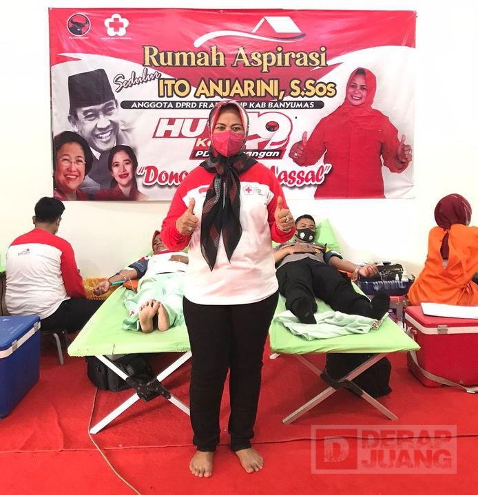 Meriahkan HUT Partai, Ito Gelar Donor Darah