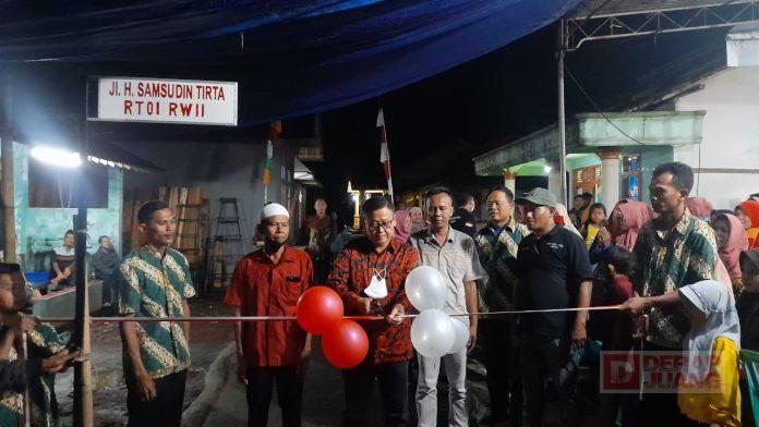 Peresmian Jalan H. Samsudin Tirta, Suparno Wujud Apresiasi Warga Kepada Pak Sam
