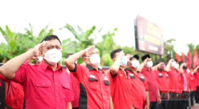 Peringati HUT Partai Ke-49, DPC Klaten Gelar Apel Siaga