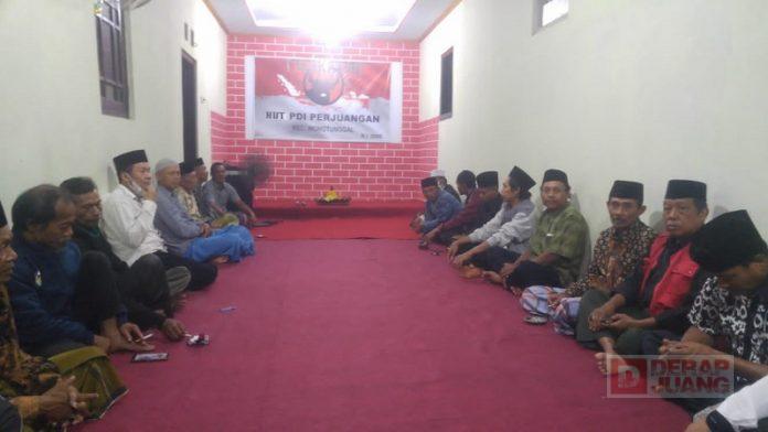 Rayakan HUT Partai, PAC Wonotunggal Gelar Malam Tirakatan