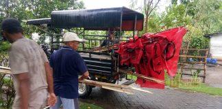 Sambut HUT, Kader PDI Perjuangan Blora Pasang Seribu Bendera Partai