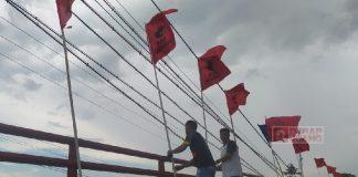Sambut HUT Partai, PAC PDI Perjuangan Gringsing Pasang 200 Bendera