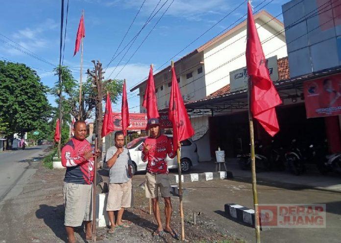 Sambut HUT Partai, Pati Merah Membara