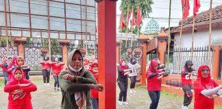 Semangat Tetap Sehat, Srikandi PDI Perjuangan Tegal Adakan Senam SICITA