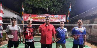 Semarakkan HUT Partai, Banteng Brebes Gelar Turnamen Bulu Tangkis