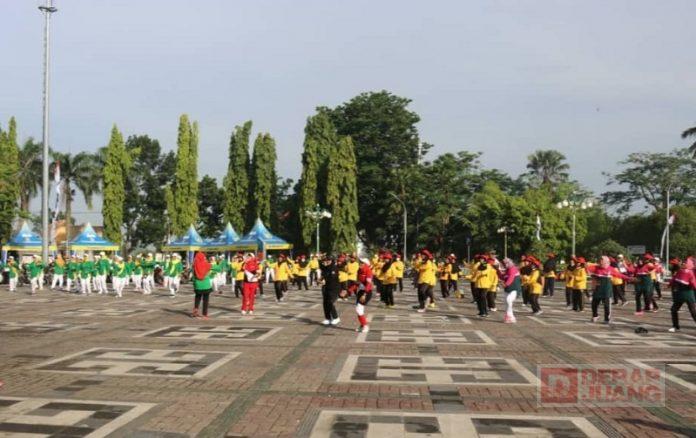 Tambah Imun, Wakil Bupati Blora Hadirkan Senam Sehat