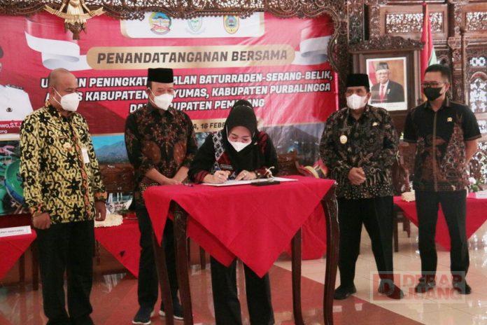 Bupati Tiwi Banyumas dan Pemalang Usulkan Perbaikan Jalan Baturaden-Serang-Belik ke Pemprov Jateng