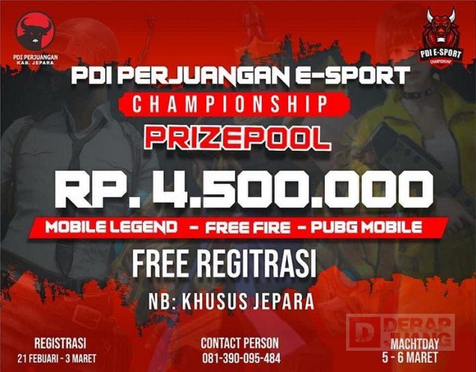 DPC PDI Perjuangan Jepara Gelar E-Sport Championship