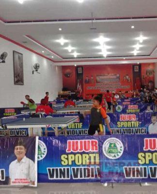 DPC PDI Perjuangan Pati Selenggarakan Pertandingan Tenis Meja