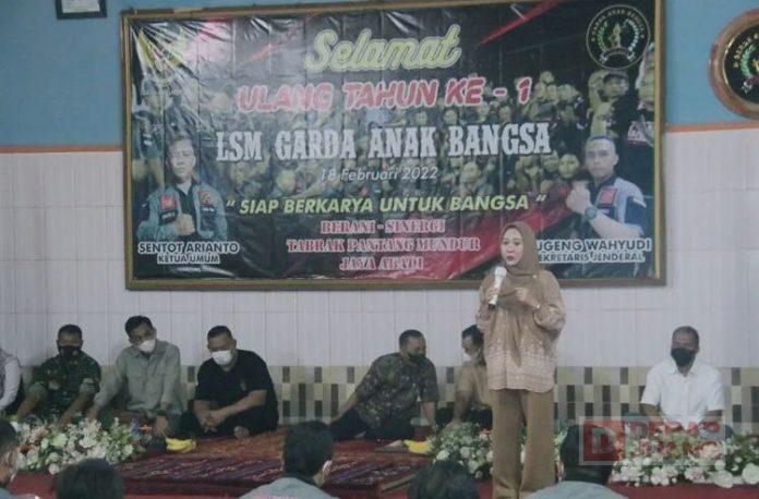 Hadiri Harlah LSM GAB, Bupati Tiwi Pemkab Purbalingga Tidak Anti Kritik